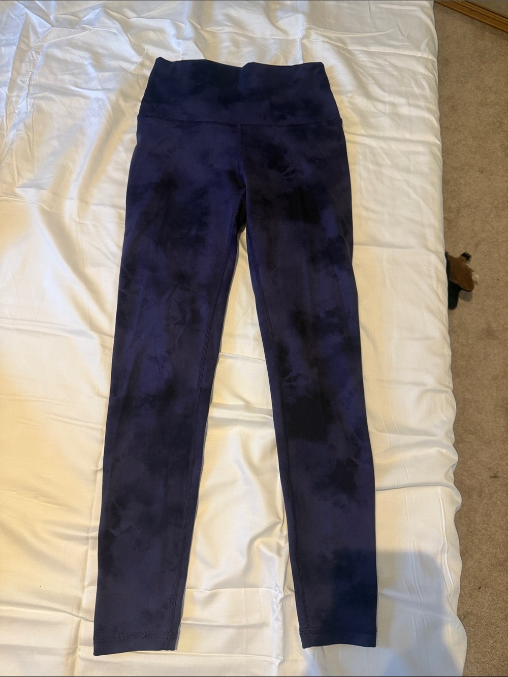 Purple Tie-Dye fleo Leggings